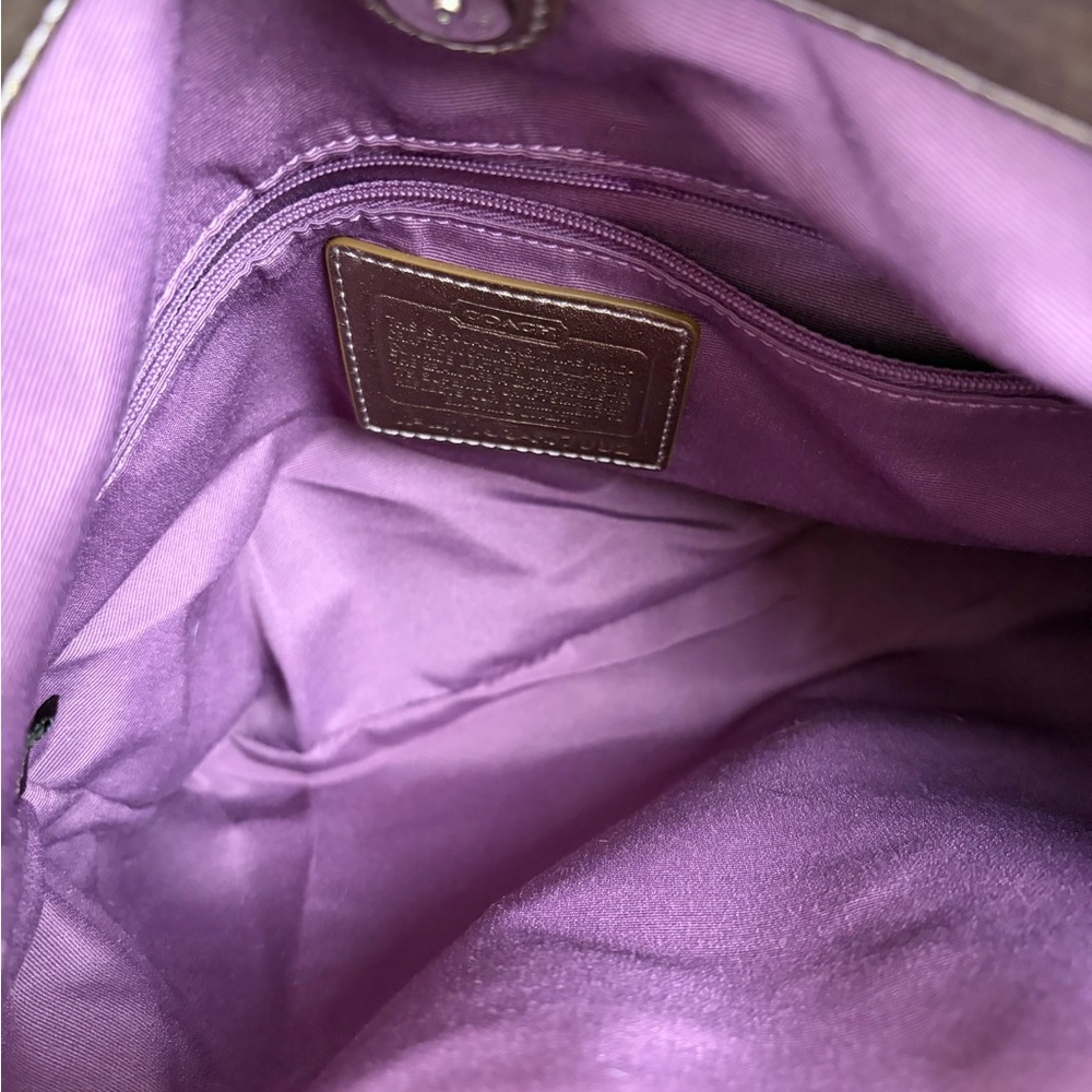 Coach Soho Metallic Gold Leather Shoulder Bag - Picture 13 of 15